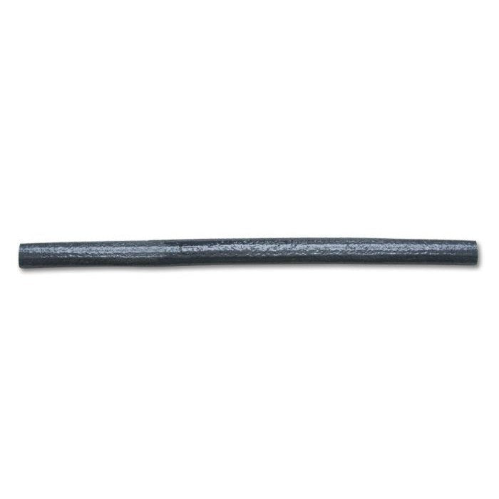 Black silicone-wrapped fiberglass heat protection sleeve for automotive hoses and wiring, 1 inch O.D., 5 foot length.