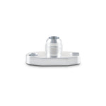 Vibrant Performance 28491 aluminum oil drain flange with -10AN male flare and 2.00 inch bolt hole spacing.