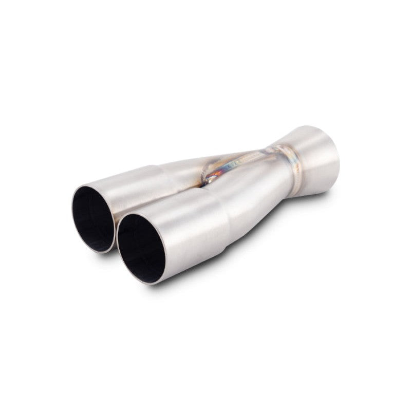 Vibrant Performance 10364 2-into-1 merge collector in 16-gauge 304 stainless steel with TIG welded seams.