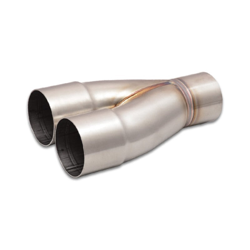 Vibrant Performance 10357 2-into-1 304 stainless steel merge collector with 2.5 inch slipover inlet and 2.5 inch outlet.