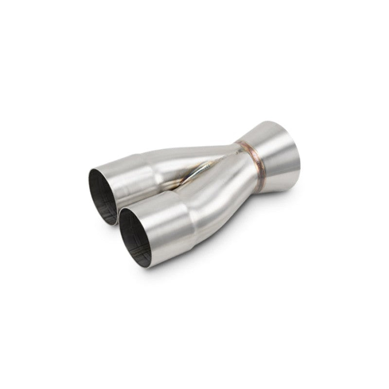 Vibrant Performance 304 stainless steel 2-into-1 merge collector with 2.5 inch inlets and 3.5 inch outlet.