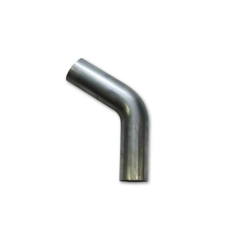 Vibrant Performance 2.25 inch OD T304 stainless steel 60 degree mandrel bend with 3.375 inch CLR and 6 inch legs
