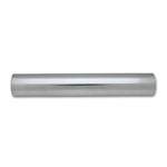 Mirror polished 2.25 inch O.D. 6061 aluminum straight tube for custom intake and intercooler plumbing.