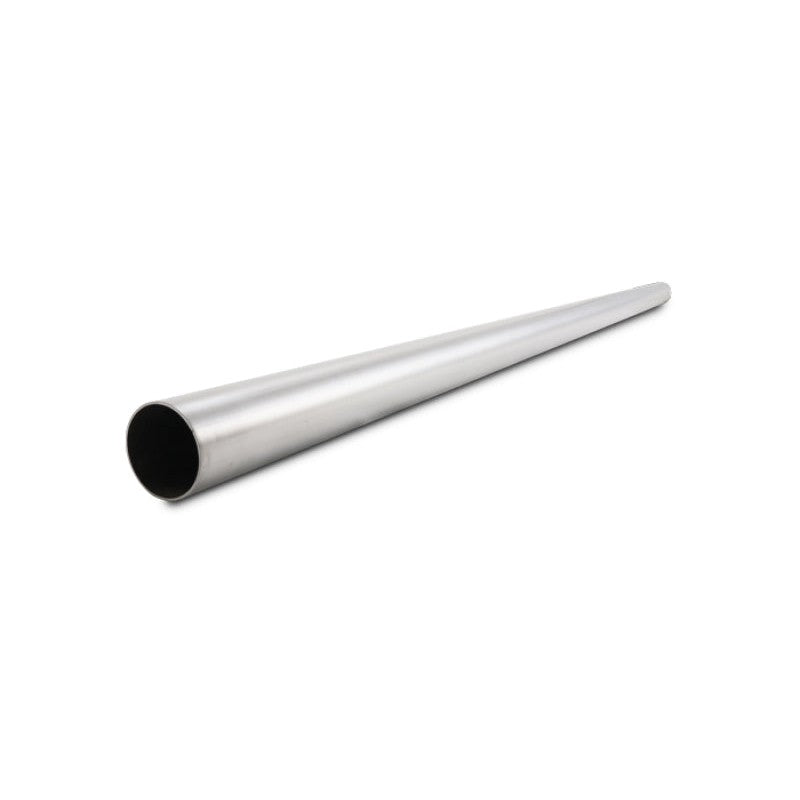 Vibrant Performance 2.50 inch OD 304 stainless steel straight tubing with a professional brushed finish.