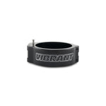 Anodized black Vibrant Performance HD 2.0 pinless clamp for 2.5-inch O.D. piping systems.