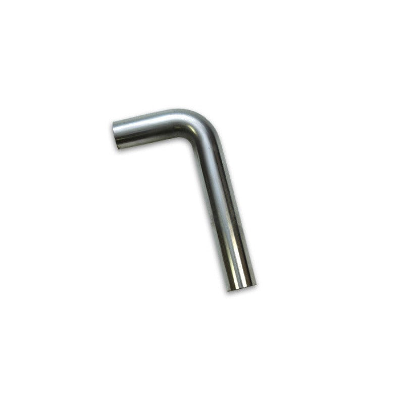 Vibrant 13040 2.5 inch 90-degree T304 stainless steel mandrel bend with 3.5 inch centerline radius and 4x12 inch legs