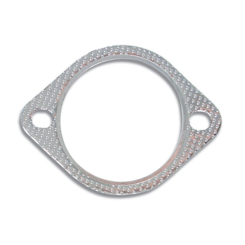 Vibrant Performance 1459 2-bolt multilayer graphite exhaust gasket with a 4-inch inner diameter.