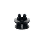 Vibrant Performance Gen3 2-port thread-on catch can lid assembly with two -12 AN fittings and filter barrels.