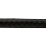 Vibrant Performance 11995 -20 AN black nylon braided flex hose 5 foot roll showing textured nylon exterior.