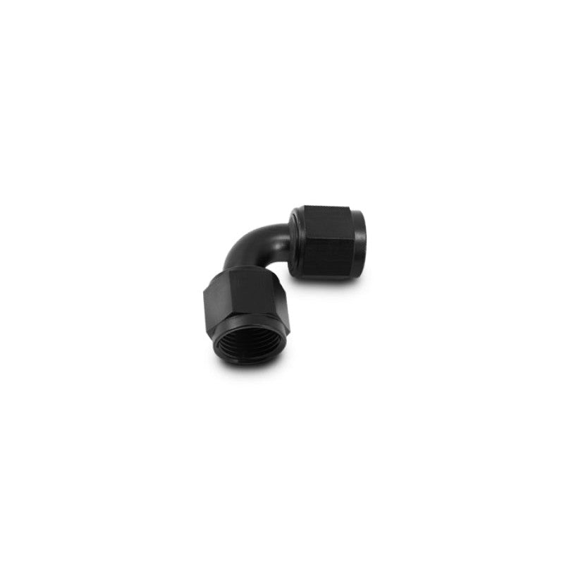 Vibrant Performance black anodized 6061 aluminum -20AN female 90 degree union adapter fitting