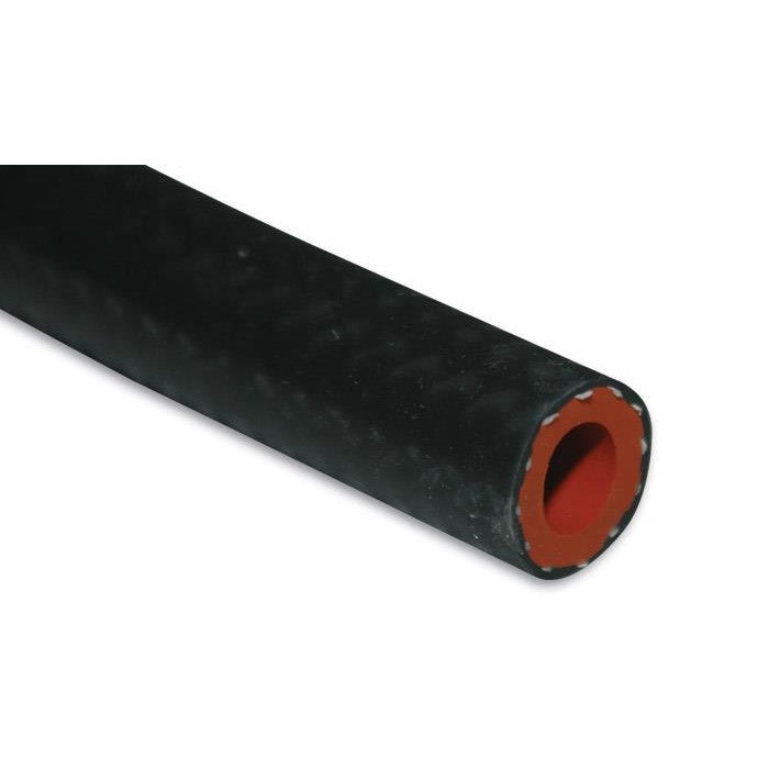 20-foot roll of Vibrant Performance black 3/4 inch polyester reinforced silicone heater hose.