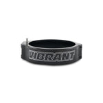 Anodized black Vibrant Performance HD 2.0 pinless clamp for 3.50-inch O.D. tubing with integrated push-button lock.