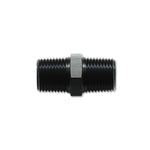 Vibrant Performance 10372 black anodized 6061 aluminum 3/8 inch NPT to 3/8 inch NPT straight union pipe adapter fitting
