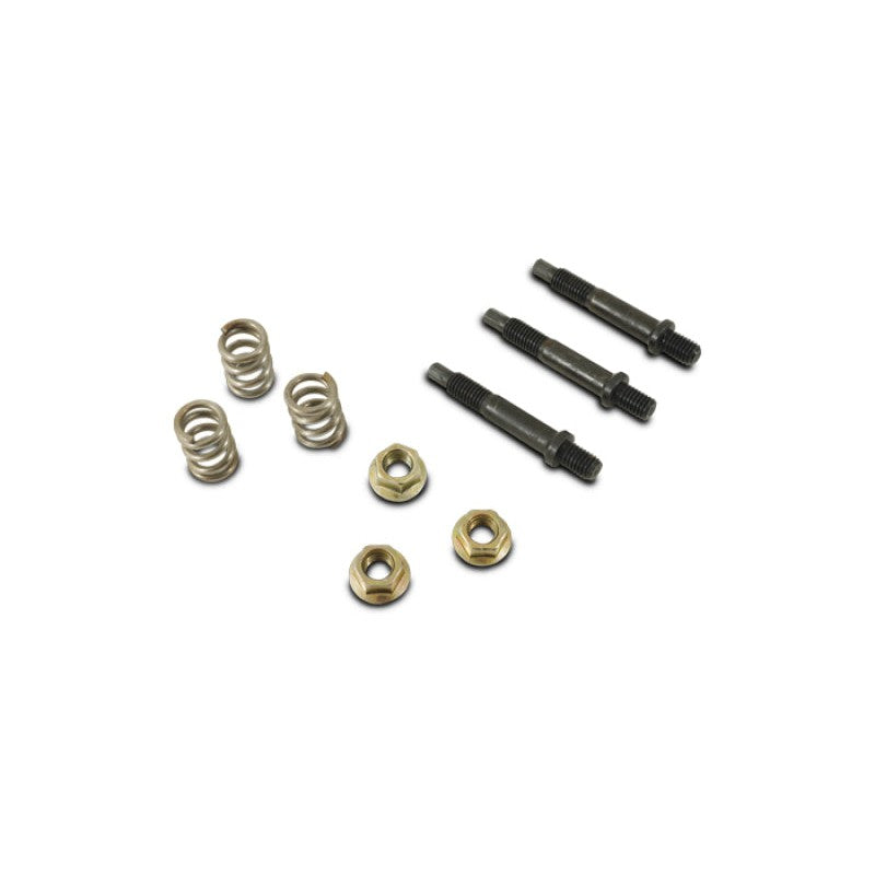 Vibrant Performance 10mm GM style spring bolt kit featuring three steel bolts, coil springs, and nuts