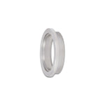 CNC-machined 304 stainless steel V-band inlet flange for TiAL V60 60mm wastegate.