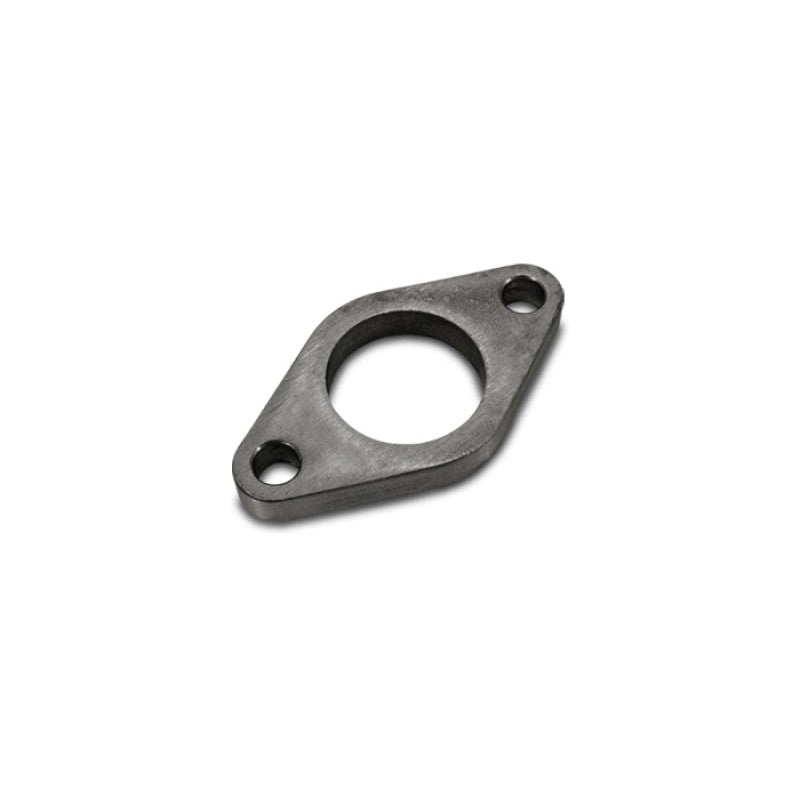 3/8 inch thick mild steel external wastegate flange with two untapped mounting holes for Tial 35-38mm wastegates