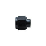 Black anodized 6061 aluminum -3AN flare cap for sealing male AN fittings.