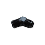 Black anodized 6061 aluminum -3AN flare to 1/8 inch NPT male on run tee adapter fitting.