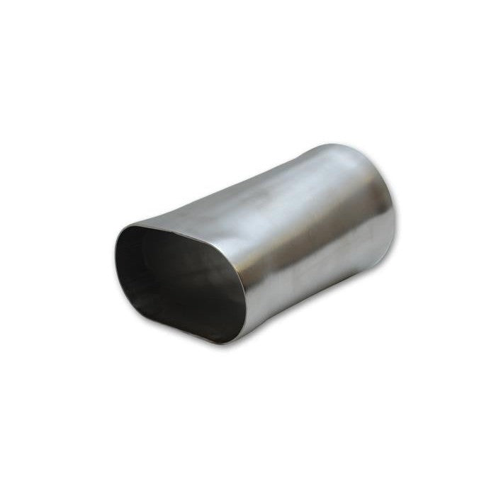 Vibrant Performance 13170 T304 stainless steel exhaust transition from 3-inch nominal oval to 3-inch round tubing