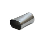 Vibrant Performance 13170 T304 stainless steel exhaust transition from 3-inch nominal oval to 3-inch round tubing