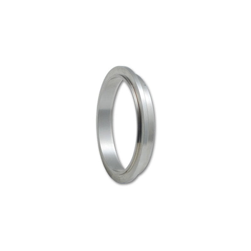 CNC-machined 3-inch V-band turbo outlet flange with 90mm outer diameter and recessed mating ring
