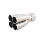 Vibrant Performance 304 stainless steel 4-1 merge collector with 1.625 inch inlets and 3 inch outlet.
