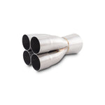 Vibrant Performance 304 stainless steel 4-to-1 exhaust merge collector with TIG welds and 2.5 inch inlets.