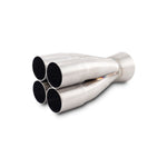Vibrant Performance 10300 4-1 stainless steel merge collector with 1.50in ID slipover inlets and a 2.00in OD outlet.