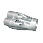TIG-welded 4-into-1 stainless steel exhaust merge collector with four 1-7/8 inch inlets and a single 3 inch outlet