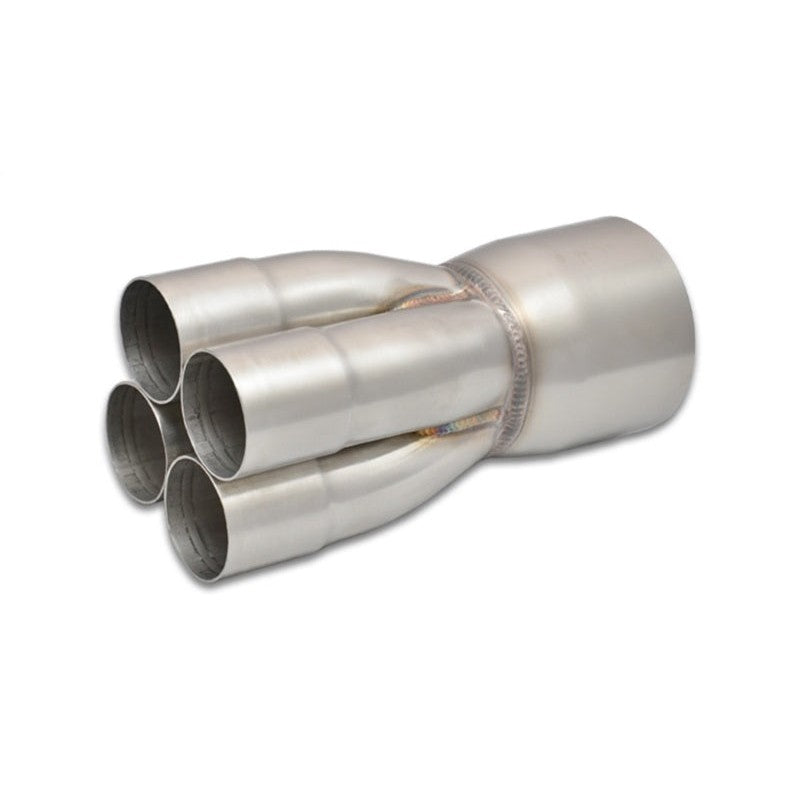 Vibrant Performance 304 stainless steel 4-into-1 merge collector with TIG welds and 2-inch slipover inlets.