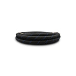 Vibrant Performance 10-foot roll of -4 AN two-tone black and blue nylon braided flex hose with CPE rubber liner.