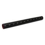 Black Vibrant Performance 4-ply Aramid reinforced silicone straight hose coupling, 1.75 inch inner diameter, 36 inches long.