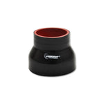 Black Vibrant Performance 4-ply reinforced silicone transition coupler with 2.5 inch and 3.25 inch inner diameters.