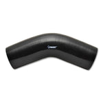 Black Vibrant Performance 45-degree aramid-reinforced silicone elbow with 1.625-inch inner diameter and 5-inch legs.