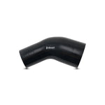 Vibrant Performance 45-degree aramid reinforced silicone transition elbow hose, 3.50 inch to 2.50 inch ID.