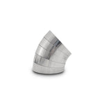 Vibrant Performance 3.50 inch oval 304 stainless steel vertical plane pie cuts for 45 degree exhaust bends.