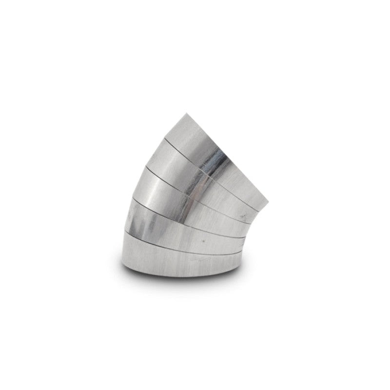 Vibrant Performance 3.50 inch oval 304 stainless steel vertical plane pie cuts for 45 degree exhaust bends.