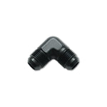 Black anodized 6061 aluminum -4AN 90-degree male flare union adapter fitting