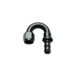 Vibrant Performance 22804 180-degree -4AN push-on style aluminum hose end fitting.