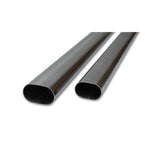 Vibrant 4-inch oval T304 stainless steel straight tubing with a 16-gauge wall and 5-foot length.
