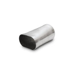 4-inch nominal oval to 4-inch round T304 stainless steel transition adapter, 6 inches long