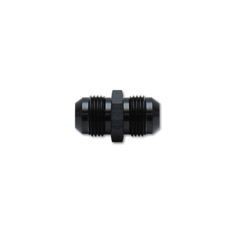 Vibrant Performance 10232 black anodized aluminum -6AN to -6AN straight male union adapter fitting