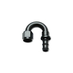Vibrant Performance -8AN 180 degree push-on hose end fitting made from 6061 aluminum alloy