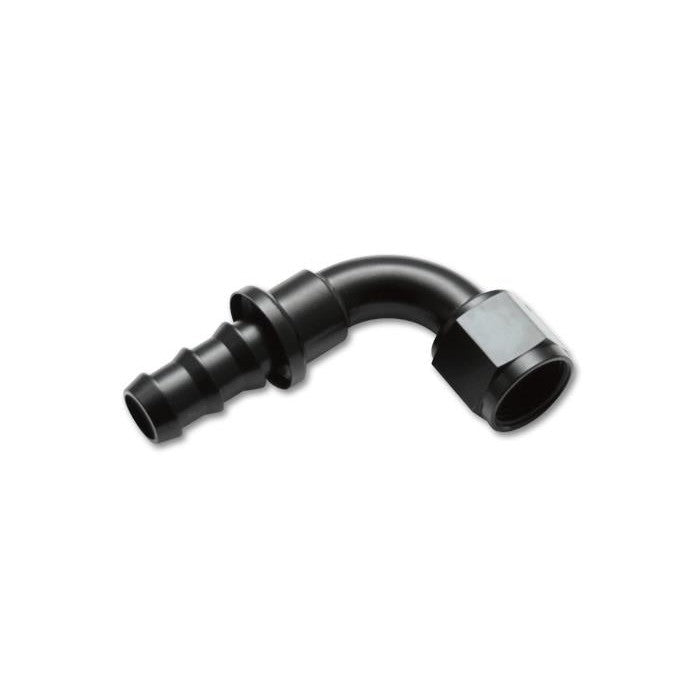 Vibrant Performance 22908 aluminum 90-degree push-on hose end fitting for -8AN hose