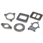 Vibrant Performance 1427 T304 stainless steel adapter flange transitioning from 38mm 2-bolt to 44mm V-band.