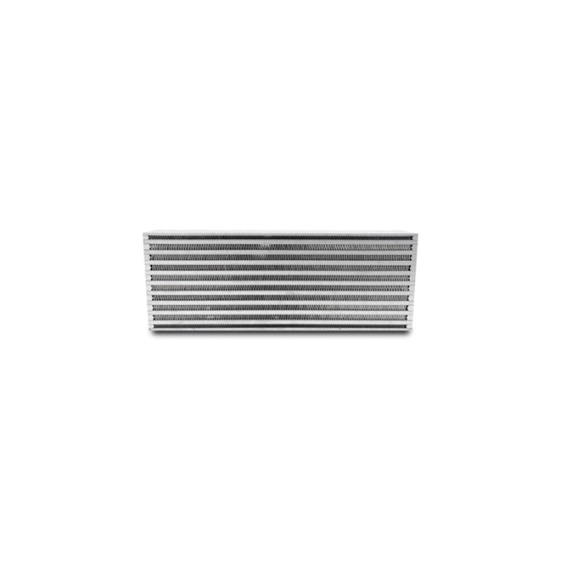 Vibrant Performance 12830 bar and plate horizontal flow air-to-air intercooler core measuring 18x6.5x3.25 inches.