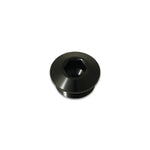 Black anodized 6061 aluminum -16AN ORB slimline port plug with O-ring