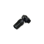 Black anodized 6061 aluminum -16AN x -16AN male swivel banjo hose end fitting assembly.