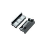 Billet aluminum vise jaws with integrated magnets for protecting AN fittings during assembly