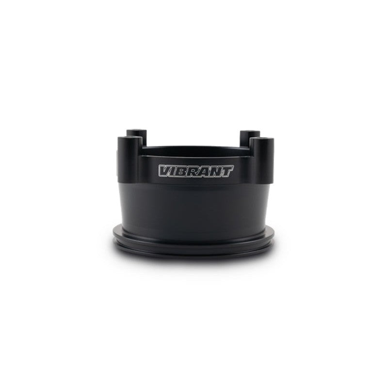 Vibrant Performance 12472 6061 aluminum adapter for Bosch DBW throttle body to 3.5 inch HD clamp with mounting hardware.